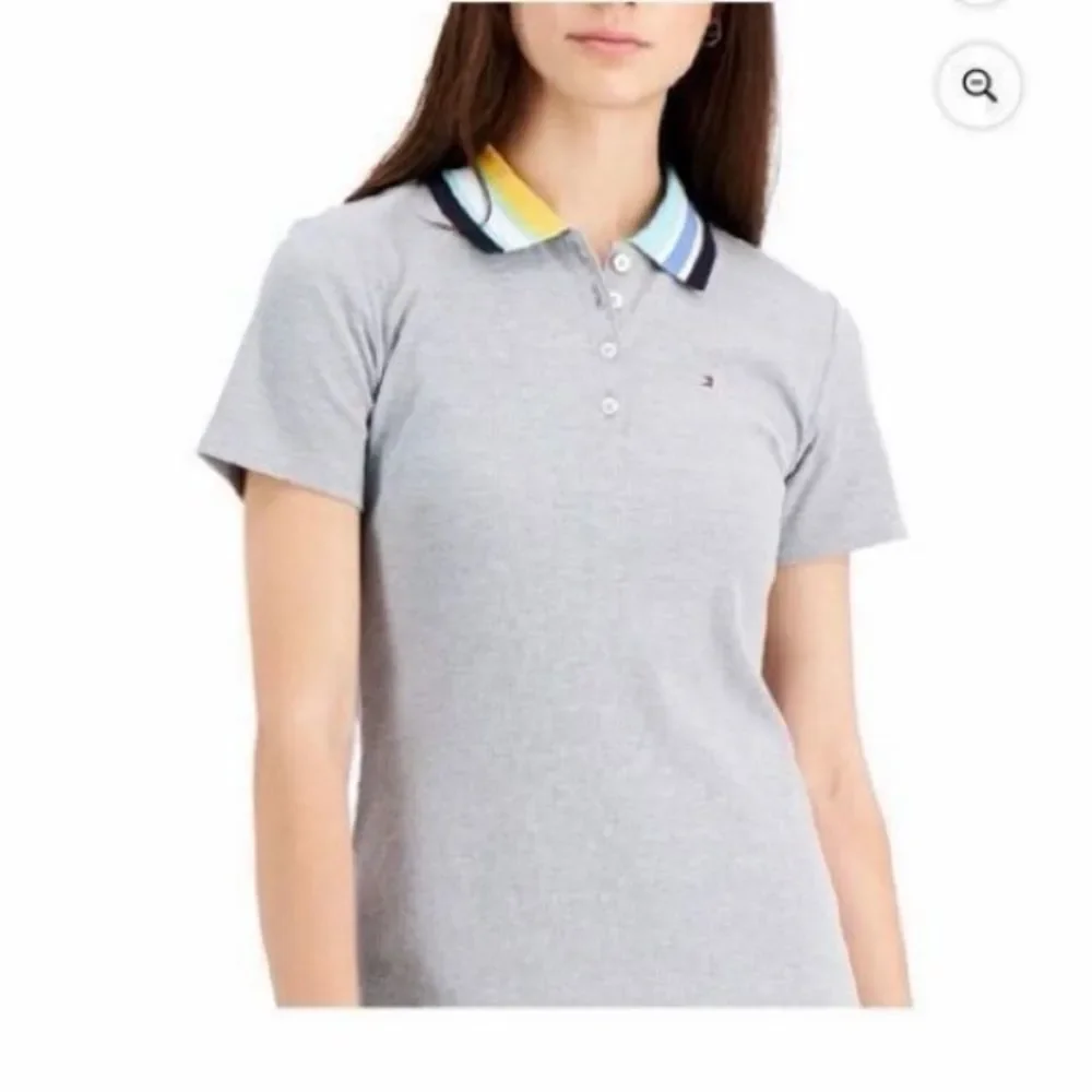 Tommy Hilfiger Rainbow Collar Polo Dress - Size Small